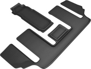 Mazda CX-9 Floor Mats - 3rd Row - 3D MAXpider - Kagu - Black - `20-`21